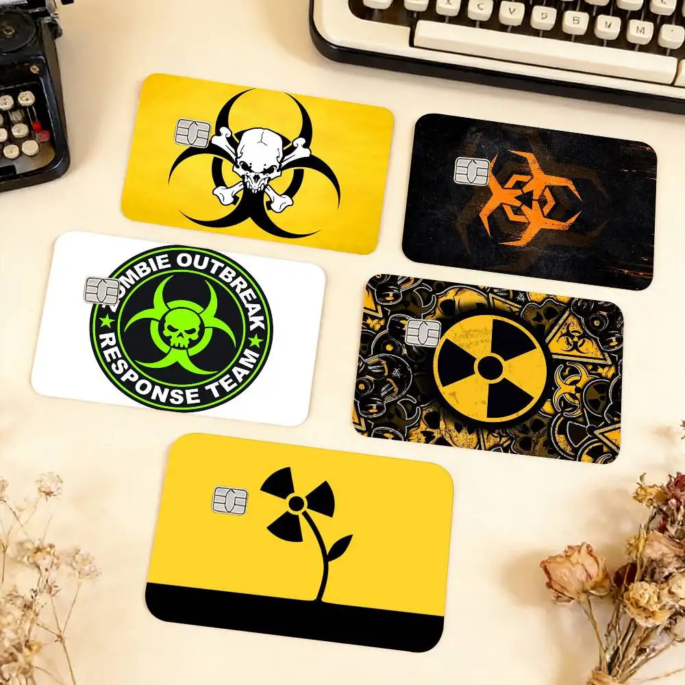 

B-Biochemical C-Crisis Symbol Waterproof Film Skin Cover Credit Card Stickers Debit Front Bank Bus Pass