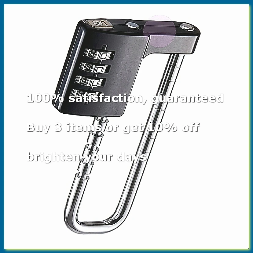 Cabinet Lock,Combination Padlock,Stainless Steel Gym Locker Lock Code Long Adjustable Shackle Lock for School,Gym Black