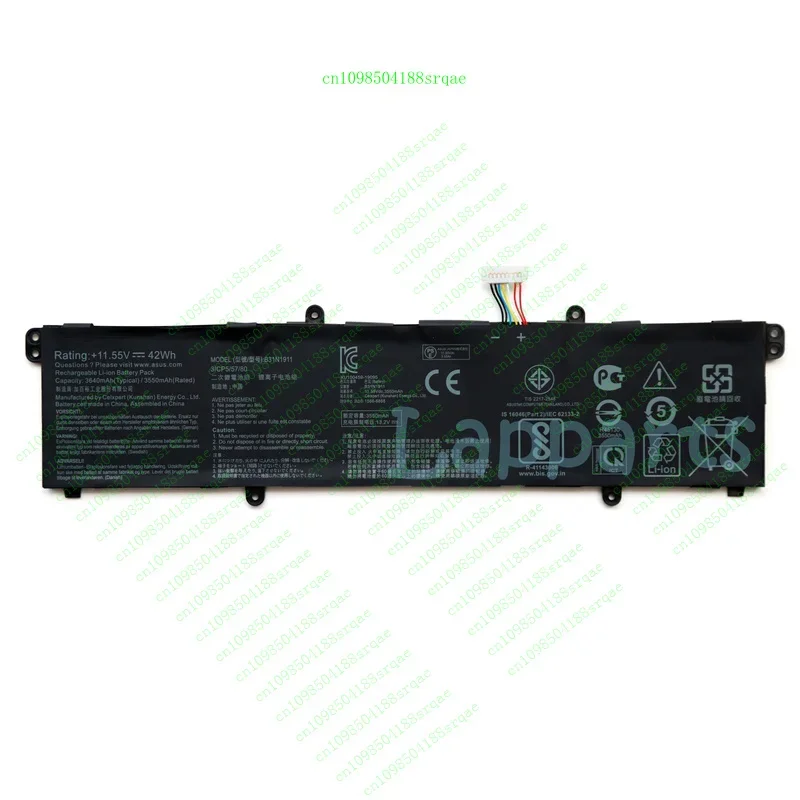 

Оригинальный аккумулятор C31N1911 B31N1911 для ASUS VivoBook Flip TP470EA TP470EZ X421DA% тест 100