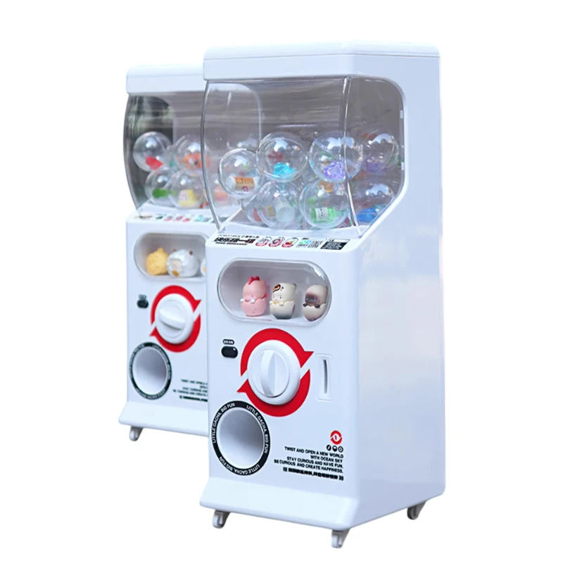 Mini Gachapon Machine Arcade Gum Capsule Toy Candy Machine Vending Machine Sliding Door Gachapon Machine