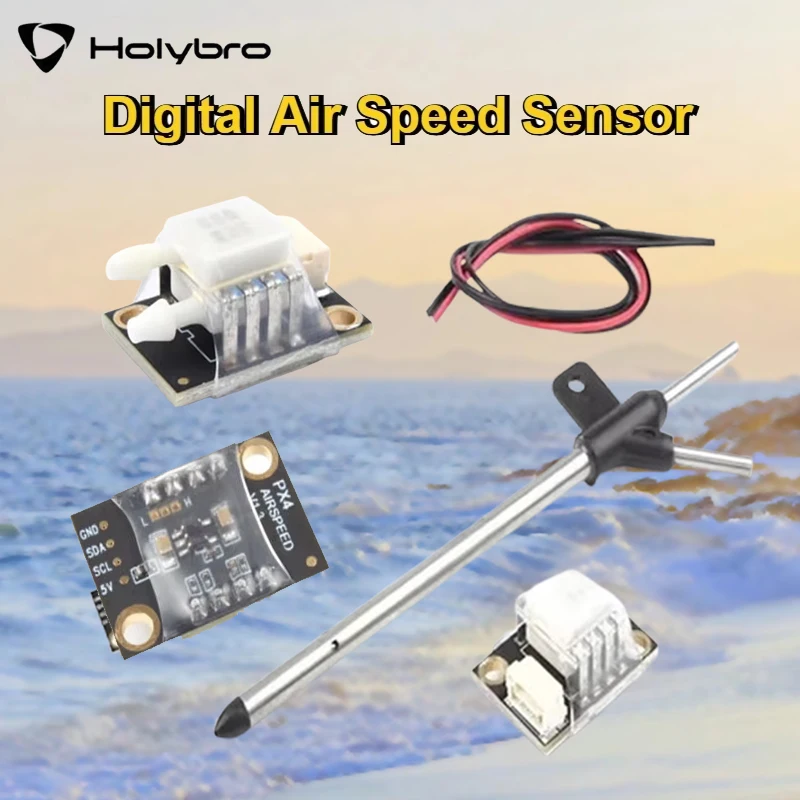

Цифровой датчик воздушной скорости Holybro — трубка Пито для Ardupilot Arduplane, совместимый с контроллерами полета Pixhawk PX4 | Арплаплан