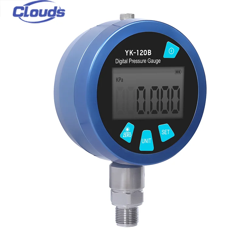 Clouds Manufacturer Pressure Gauge Air Flow 16Bar Fuel 250 Bar Digital Manometer