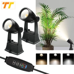 USB LED Spot Light Indoor Plant Lighting 5V Dimmable Uplight Spotlight Lamp for Potted Home Living Room 5W Decorative Lamp