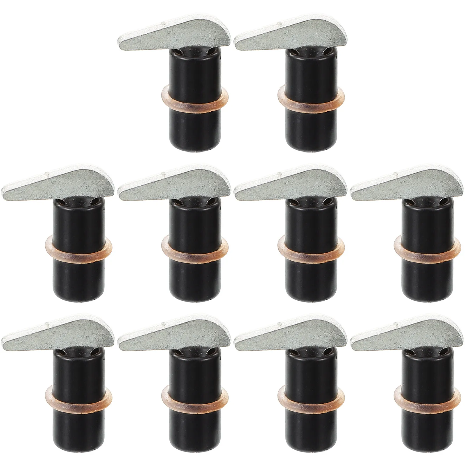 Metal Shelf Pegs 10 Piece Sturdy Cabinet Support Pins Easy Install for Bookshelves Cabinets Display Cases
