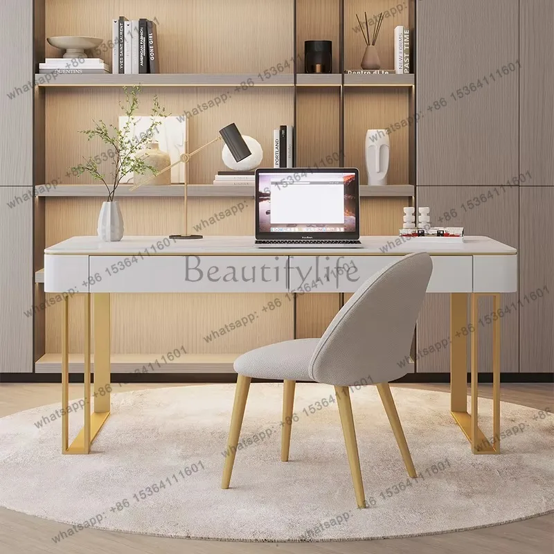 

Designer Luxury Modern Office Desks Storage Drawers Chair Writing Studying Computer Desks Standing Laptop Escritorio Furniture