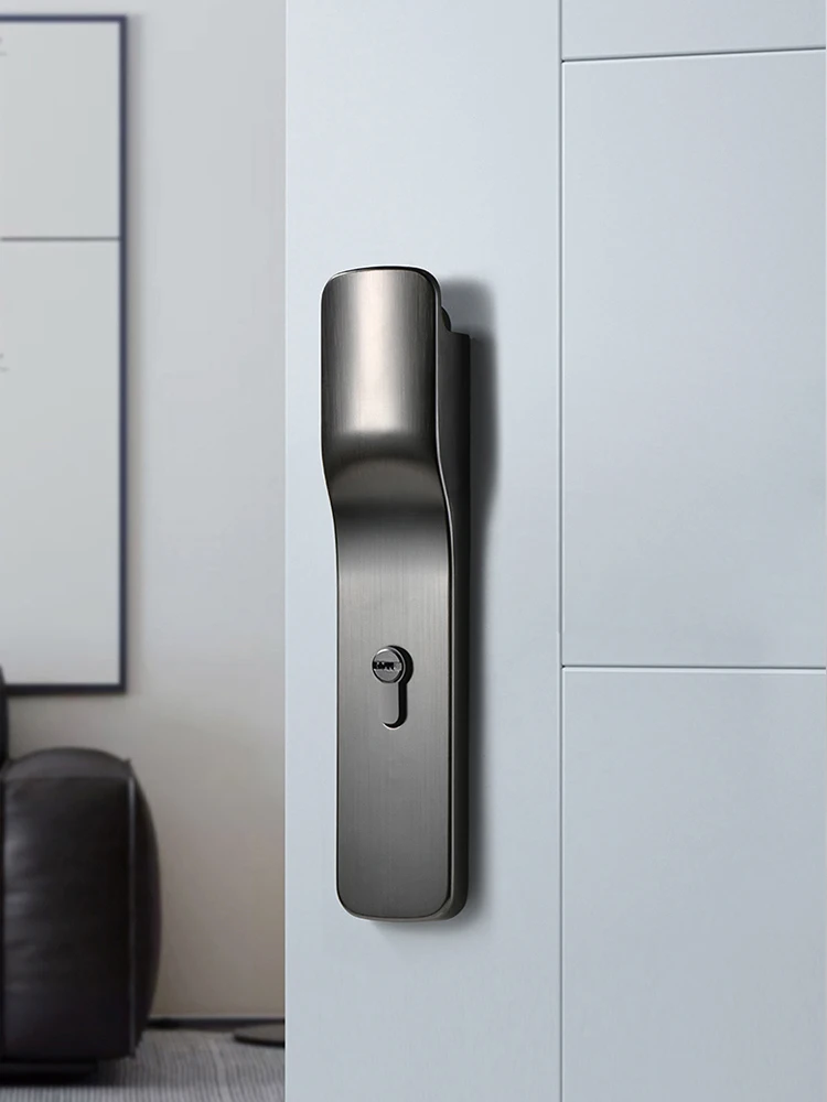 Imagem -04 - Fechaduras Invisíveis Silenciosas para Quarto Fechaduras de Madeira Maciça Casa Minimalista Segurança Universal para Animais de Estimação Novo 2023