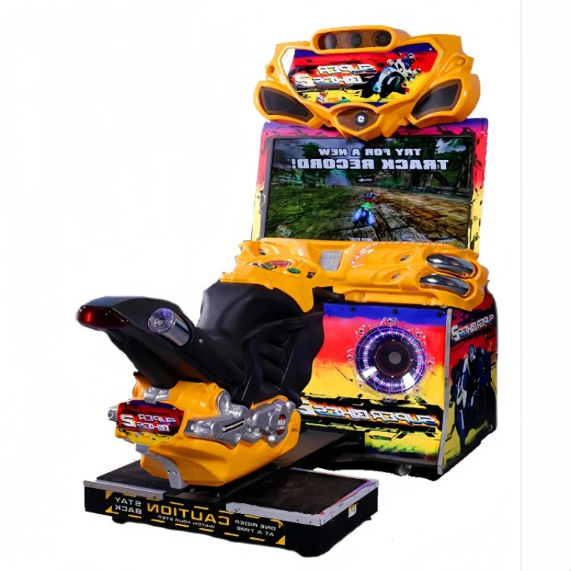 

42 inch high definition simulation racing game machine FF motorcycle indoor commercial video game equipment double racing