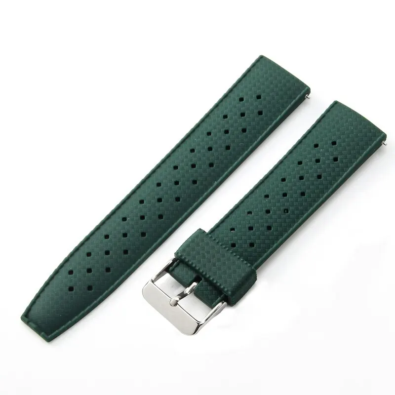 New Tropical Rubber Strap for Oris Seiko Citizen Quick Release Watch Band 18mm 20mm 22mm Silicone Tropic Strap Smart Watch Strap