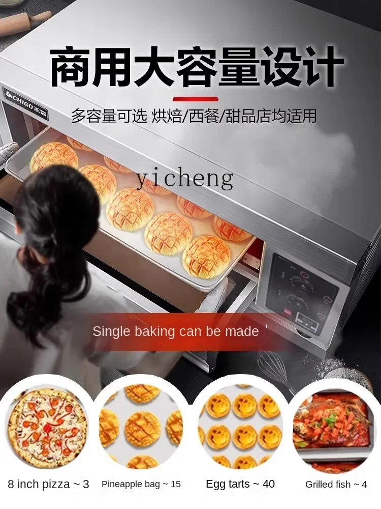 XL Oven Commercial One-Layer Two-Plate Large Baking Oven Gas Electric Oven