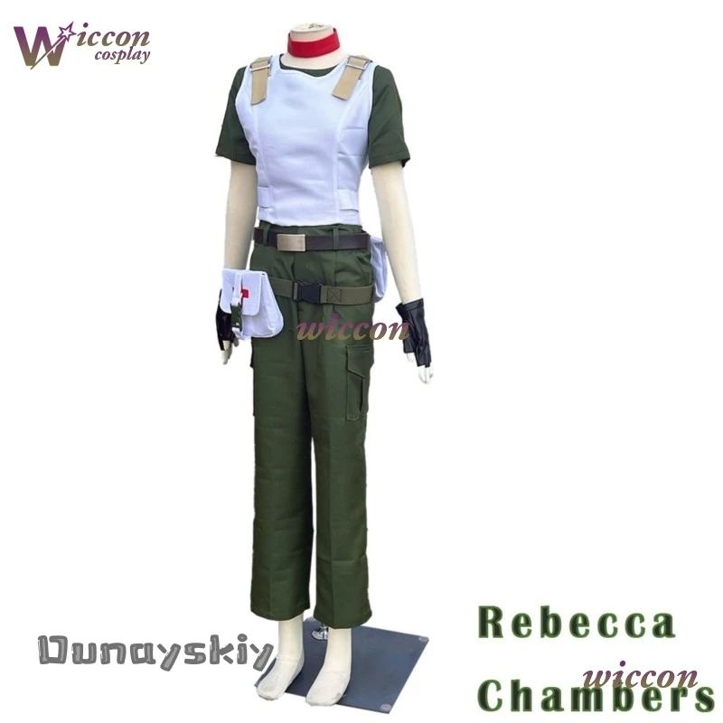 Amanda Cos*Game Biohazarrd Resident Cos Evil Rebecca Chambers Cosplay Costume Wig Full Set Adult Women Halloween Party Roleplay‌ - view 5