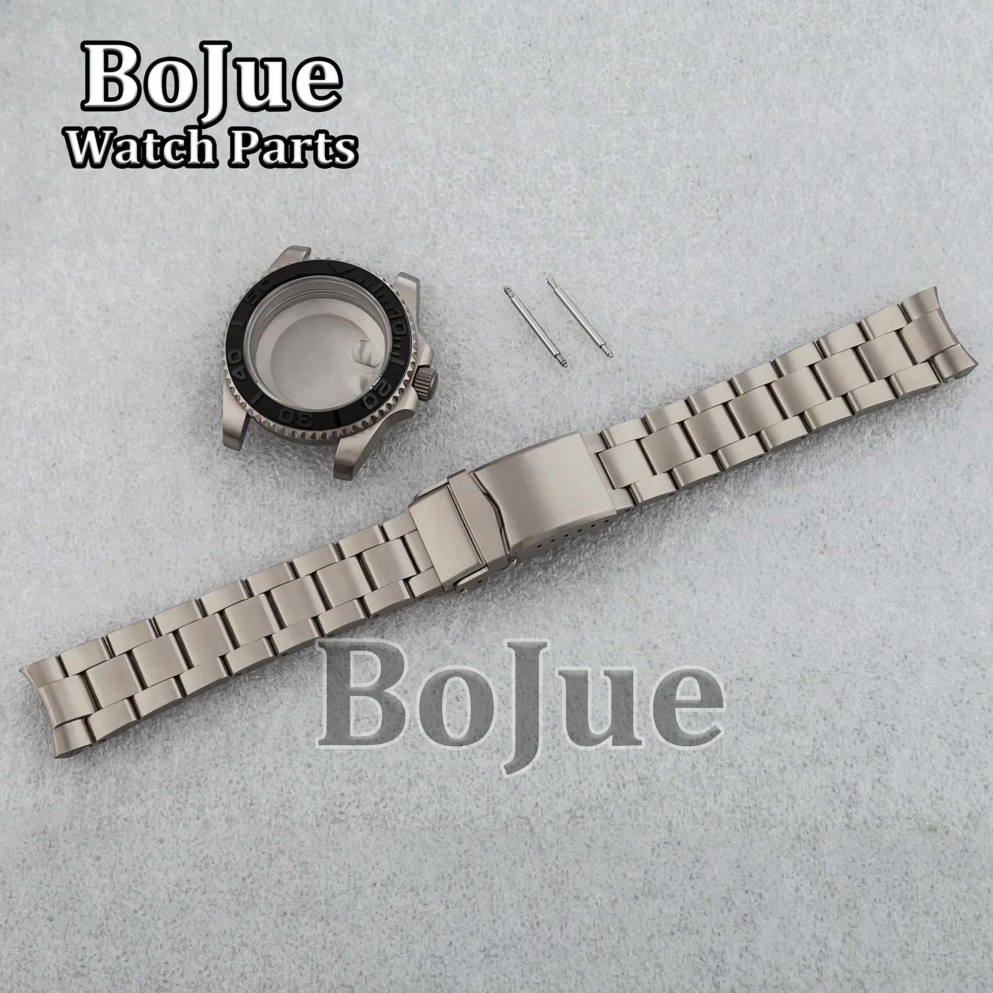 Caixa de relógio de titânio pulseira 40mm caixa de titânio para nh35 nh36 eta2824 movimento sub gmt iate acessórios de relógio peças mod