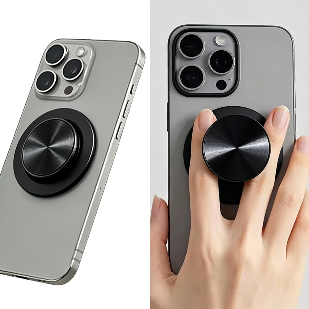 Aluminum Alloy Upgrade for MagSafe Phone Holder Grip Socket Magnetic Accessories For iPhone 18/17/ 16promax/15/14/13/12 Stand