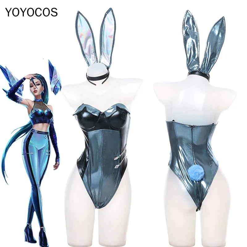 

YOYOCOS KDA Kaisa Bunny Cosplay Costume Fashion New Sexy Bodysuit Suit Bunny Version ALL OUT Game Cosplay Outfit