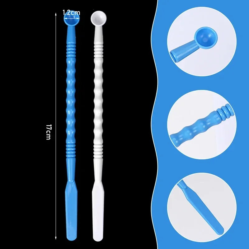 

10pcs Dental Mixing Spatula Double Ends Plastic Mixing Knife Impression Material Alginate Cement Powder Plaster Gypsum Mixer