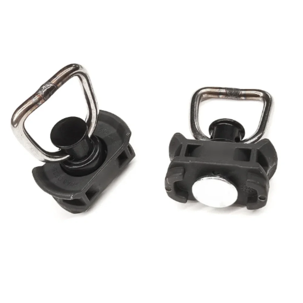 6pcs Stainless Track Lock End Fitting Airline Rail Fixed Buckle Rv Track Fixed Slide Rail Lock Latch Hanging Hook Cargo Control