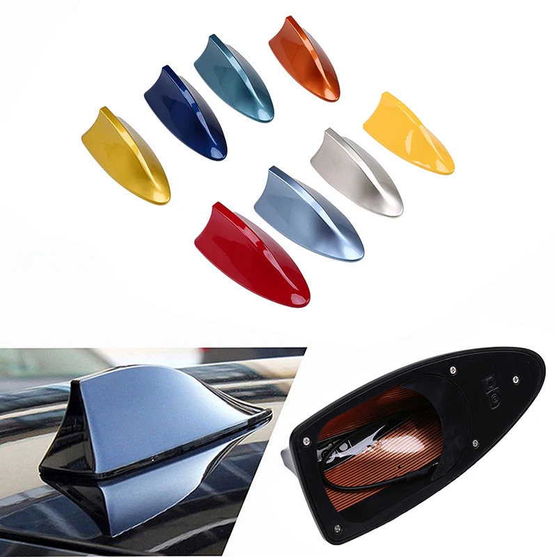 Car Shark Fin Antenna Auto Radio AM/FM Signal Aerials Decoration for Seat Ibiza BMW Mini Cooper Suzuki Swift Citroen Accessories