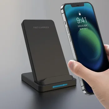 30W Qi แบบไร้สายสำหรับ iPhone 12 11 Pro X XS Max XR 8 Samsung S20 S10หมายเหตุ20 Fast Charging Dock Station ผู้ถือโทรศัพท์