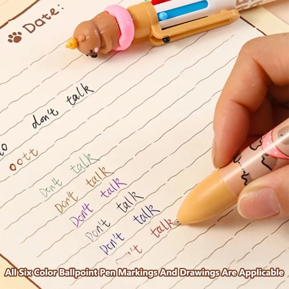 

High Quality 8-in-1 Stationery Set Capybara With Pencil Case Glue Tape Sticky Note Back to School Gift