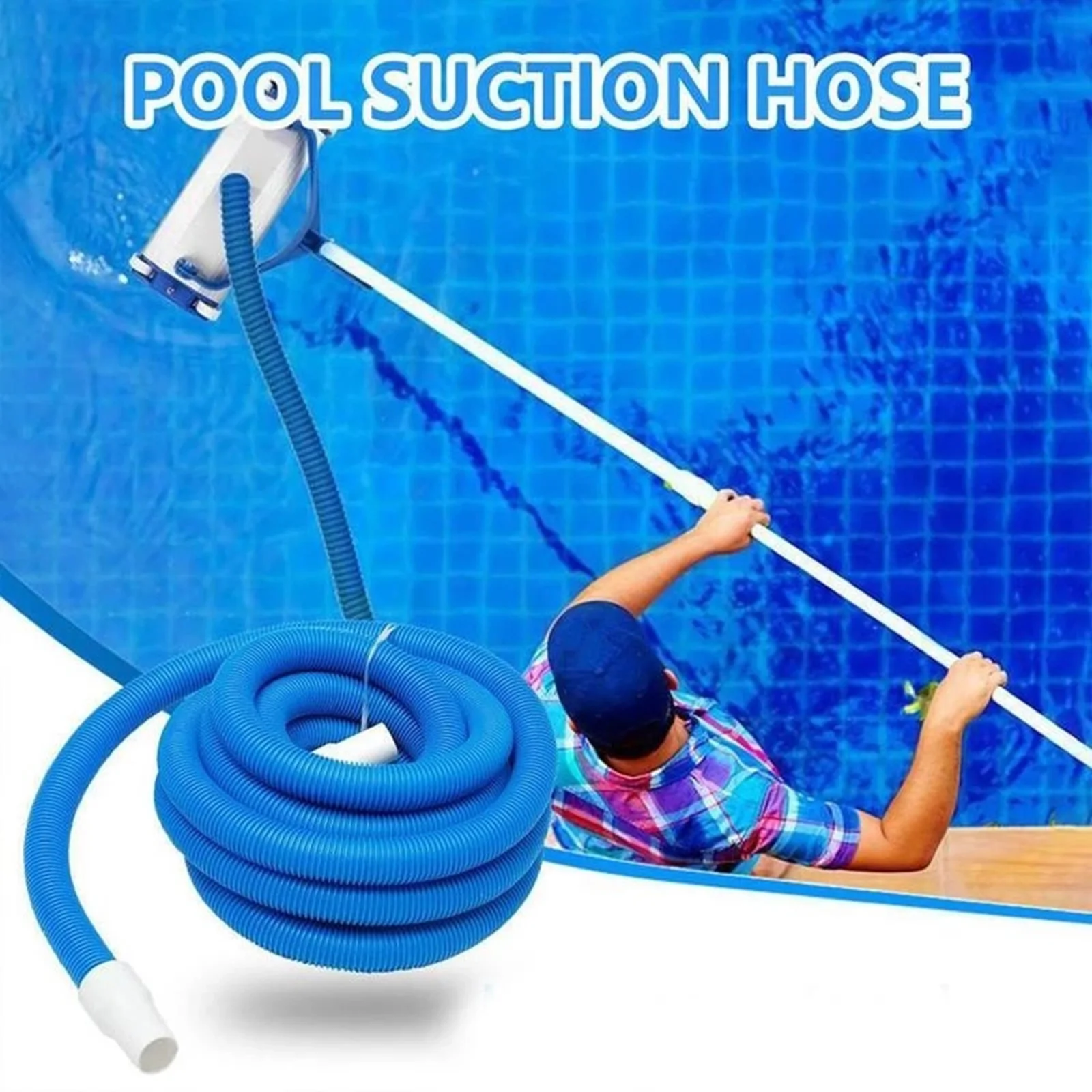 

Ground Pool Vacuum Hose with Swivel Swimming Pool Adapter Replacement Part Portable Filter Pumps Flexible Pipe for Irrigation