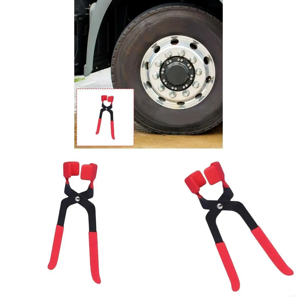 

Upgrades Wheel Nut Cover Puller Heavy Duty Steel Tool Truck Rims Decoration Cover Puller for Truck Rims Decoration Removal D7YA