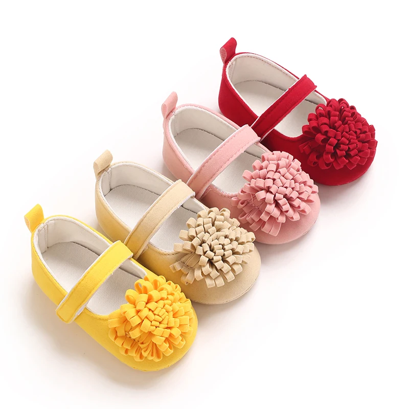 NEU 0-18 Monate Neugeborene Babyschuhe Prinzessinnen-Schuhe Kleine Baby-Mädchenschuhe mit weicher Sohle und rutschfestem Boden