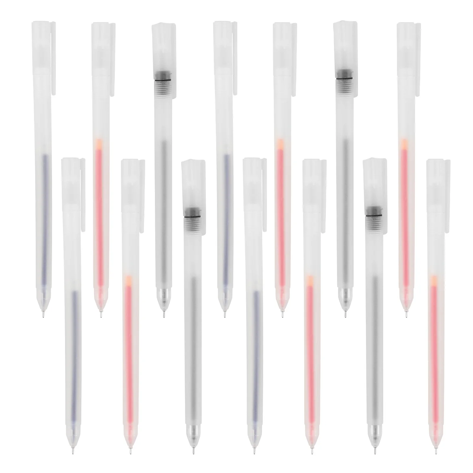 

30Pcs Gel Pens with Lid Ergonomic Design Smooth Writing Pens for Office School Handmade Coloring Signing Stationery Set