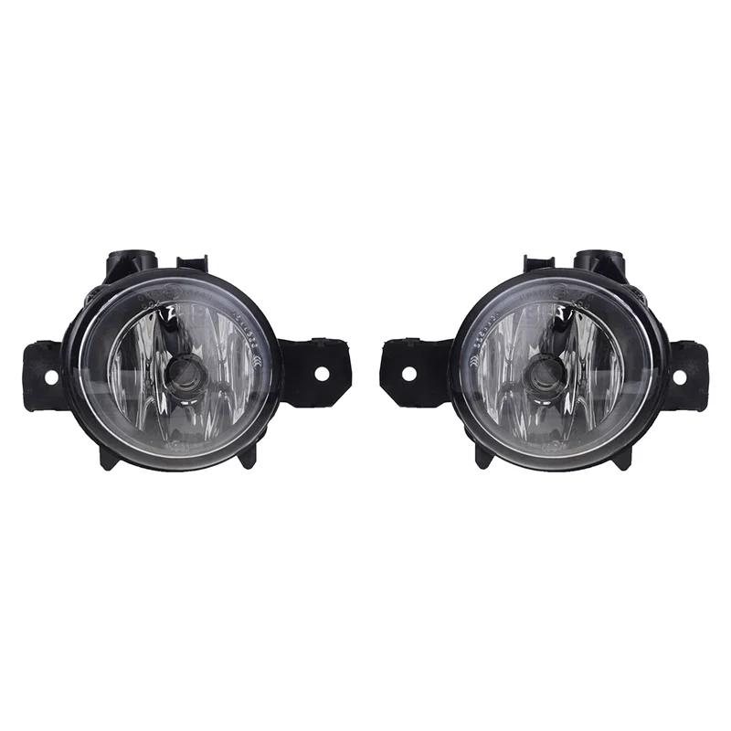 

R2-1Pair Front Bumper Fog Light 63176924655 63176924656 Parts For BMW X1 X3 X5 E70 E80 E83 2004-2014 Fog Lamp With Halogen Bulb
