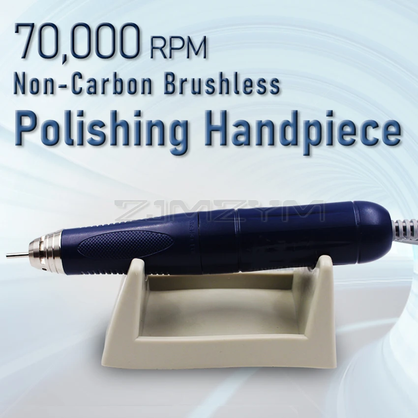70000RPM Brushless Micromotor Polishing Hand Piece Polishing Handpiece Drill Non-Carbon Brushless Micro Motor Handheld Drill