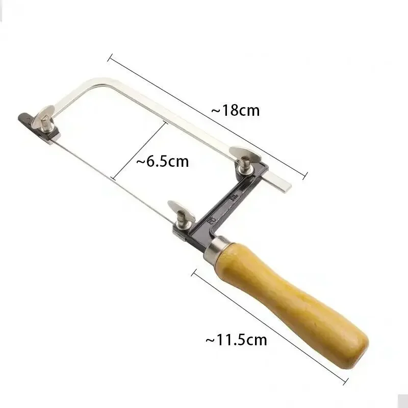 Professional adjustable saw bow wooden handle jewelry U-shaped tops cover jig saw frame hand tool jeweler saw frame