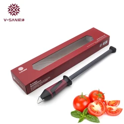 V-SAN Professional Kitchen Knife Sharpener Rod With Comfortable Handle Ceramic high-performance sharpening tool -TV1703 musats