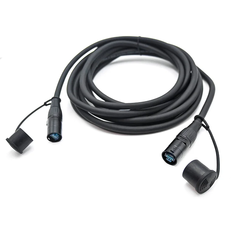 Flexible Ethercon Connector Cable 1m 2m 3m 5m 10m 15m 20m Shield SF UTP CAT6 Ethernet Network Extension Wire for Digital Audio