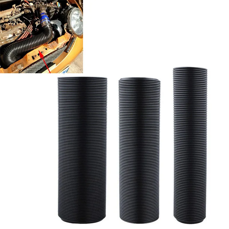 

Автомобильная впускная трубка холодного воздуха, универсальная гибкая 2-дюймовая/2,5-дюймовая/3-дюймовая гибкая система воздуховода, 51 мм, 63 мм, 76 мм