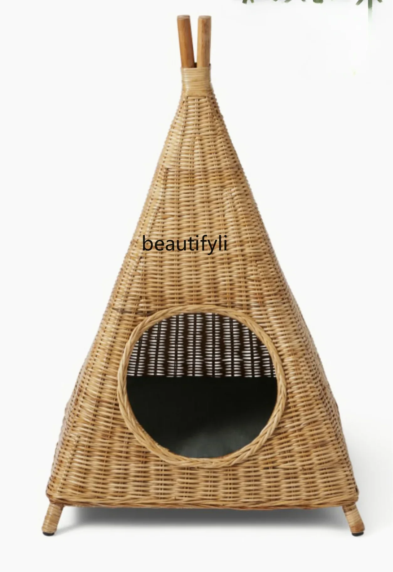 

"Cat Tents" Rattan Cat Nest Pet Cat Nest Four Seasons Universal Semi-Closed