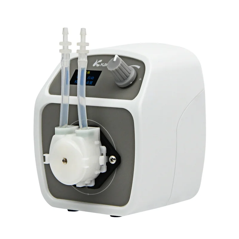 

Kamoer DKCP mini 80ml per min low volume self-priming peristaltic dosing pump machine