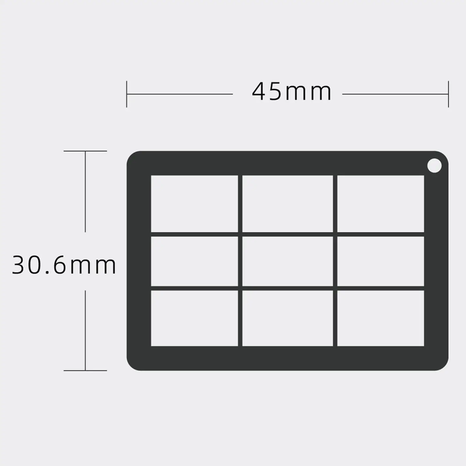 4 Pieces Artist View Finder Sturdy Waterproof Diagonal Golden Ratio View Catcher Landscape Viewfinder Compact for Painting