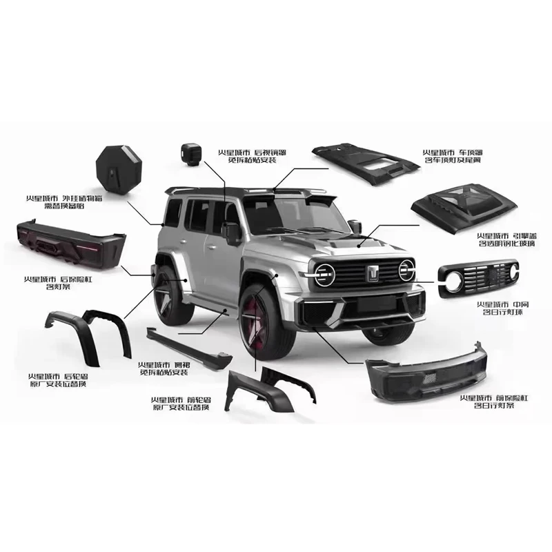 

New Arrival 4X4 Off Road Parts Mars Car Body Kits for GWM Tank 300 2023+
