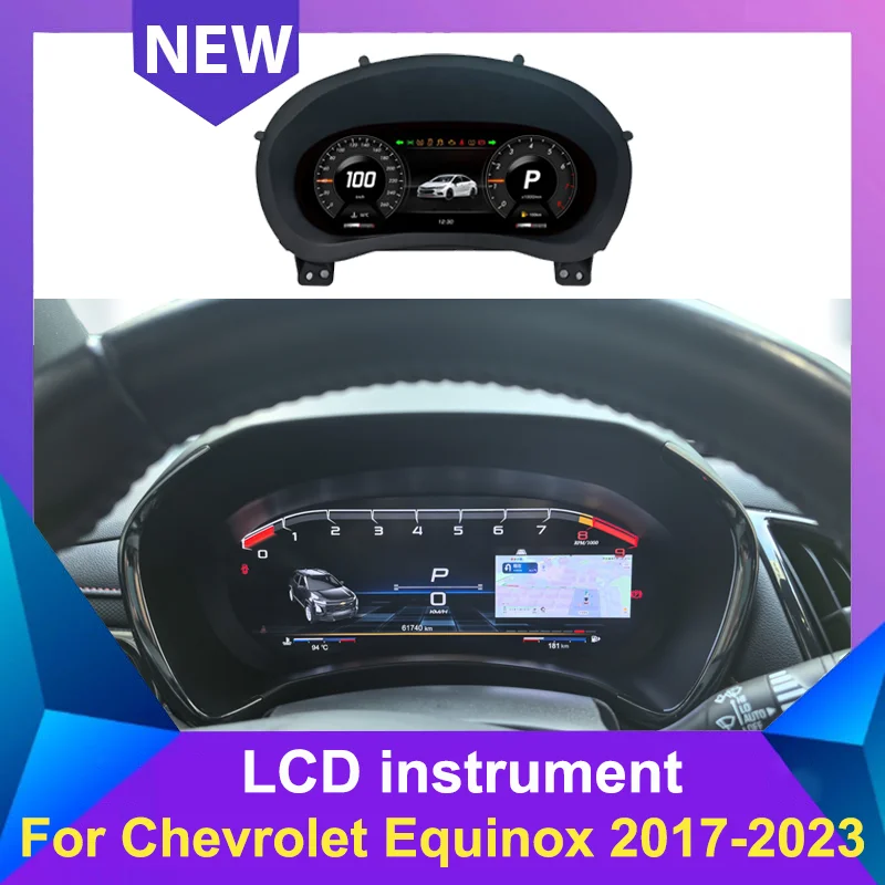 

LCD Digital Display Dashboard Panel For Chevrolet Equinox 2017-2023 Instrument Cluster Cock Speedometer Headunit GPS