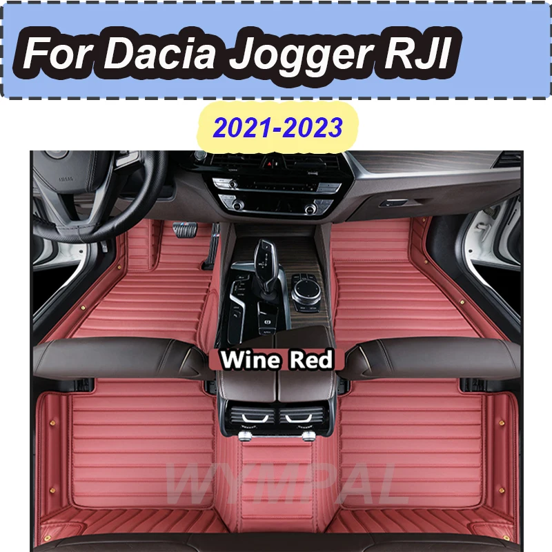 

LUXURY For Dacia Jogger RJI 2021 2022 2023 Car Floor Mats Leather Mat Covers Floors Tapete De Carro Car Accessories Interior Tap