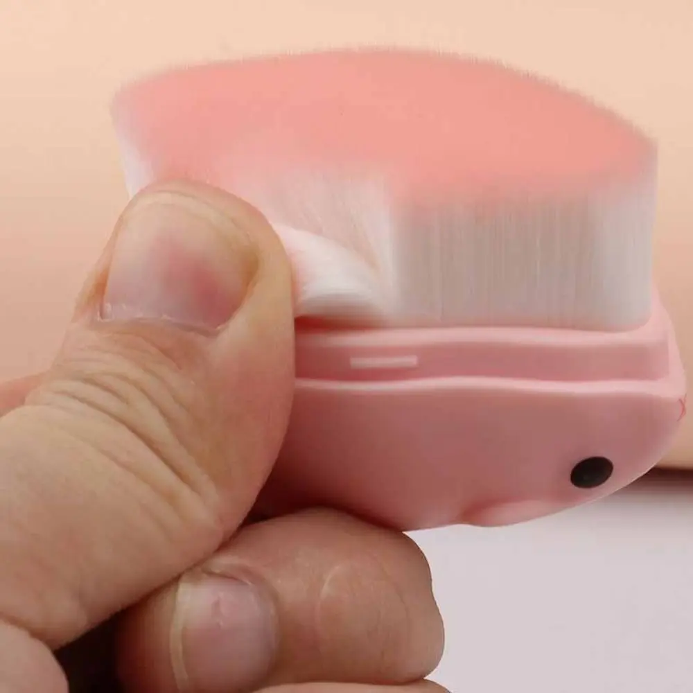 Moda hamster pincel de maquiagem cosméticos contorno pó blush escova compõem ferramenta beleza lavagem rosto escova viagem