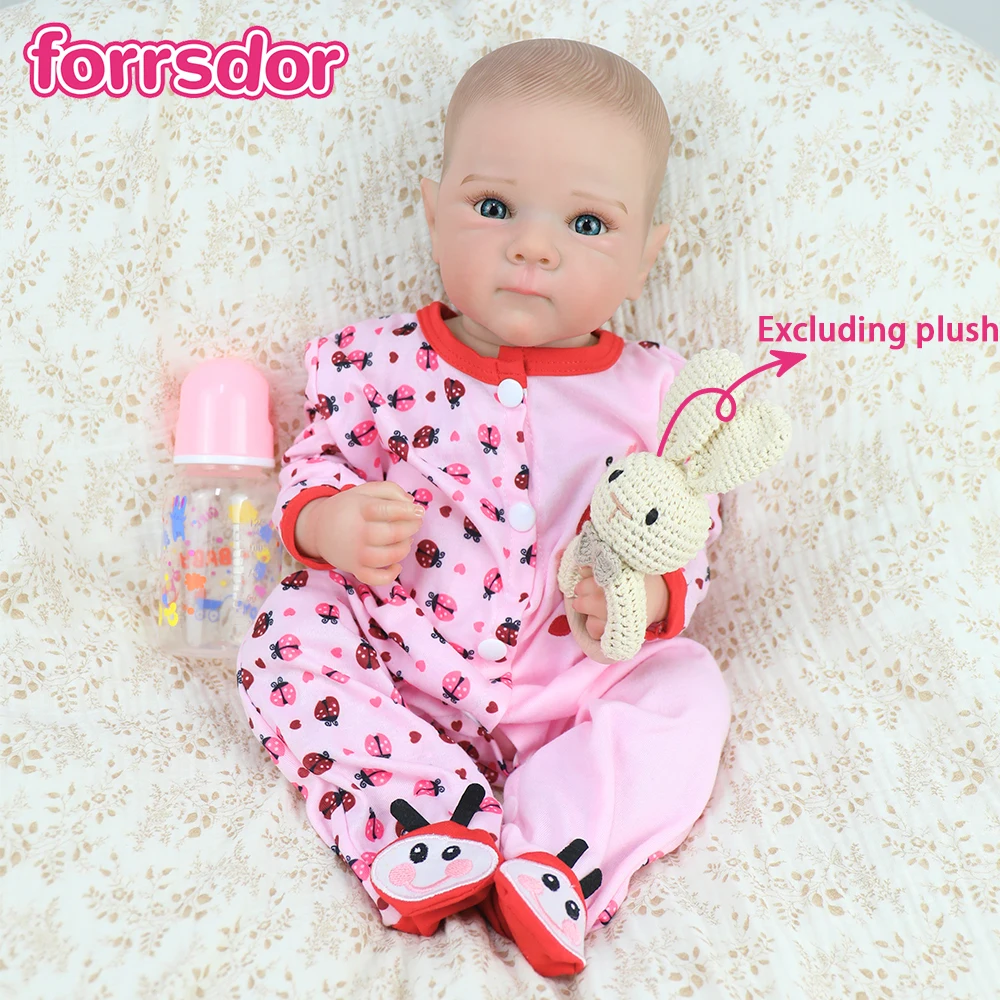 

18-дюймовые приятные куклы реборн для девочек, которые можно стирать с мягким виниловым корпусом, реалистичные окрашенные волосы, коллекционная художественная кукла, Рождественский подарок