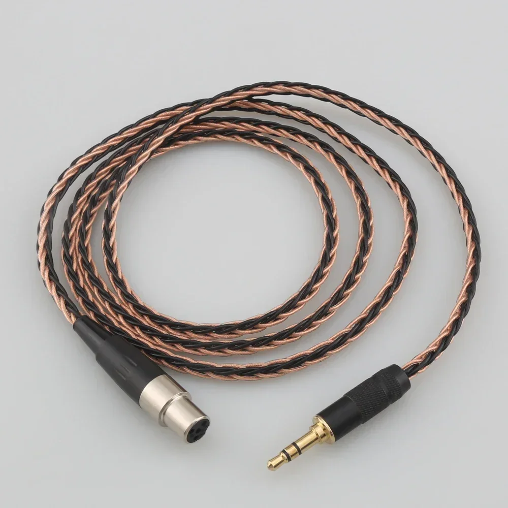 For AK G Q701, K240S ,K271 ,K702 ,K141 ,K171, K712  Audio headphone attached cables 3.5mm stereo plug to mini XLR 8cores