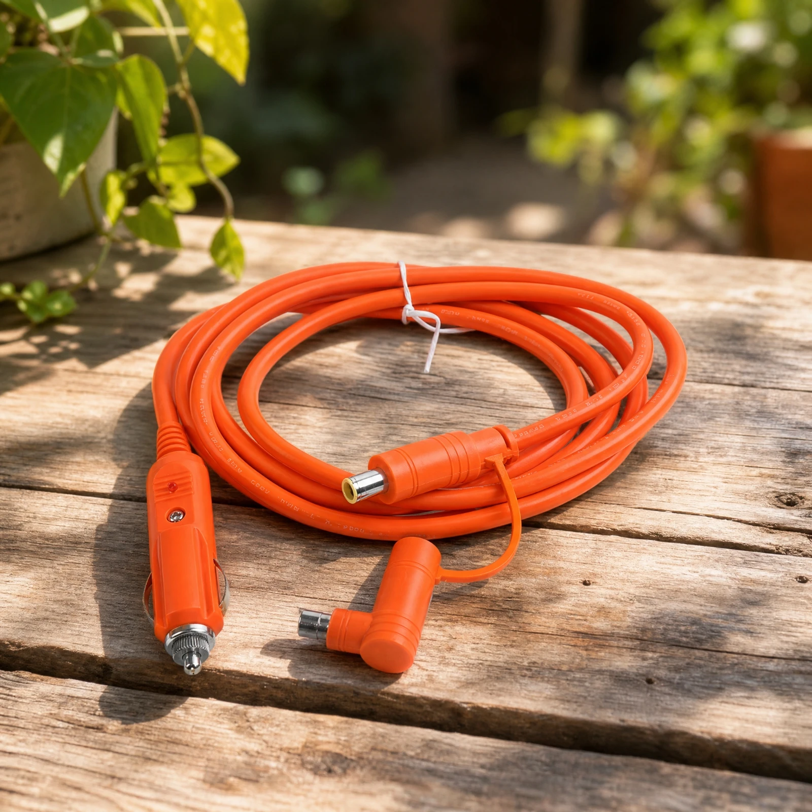DC Extension Cable off-Grid 2m Solar Generator Extension Power Cable Bright Orange Flexible for Camping, Travel