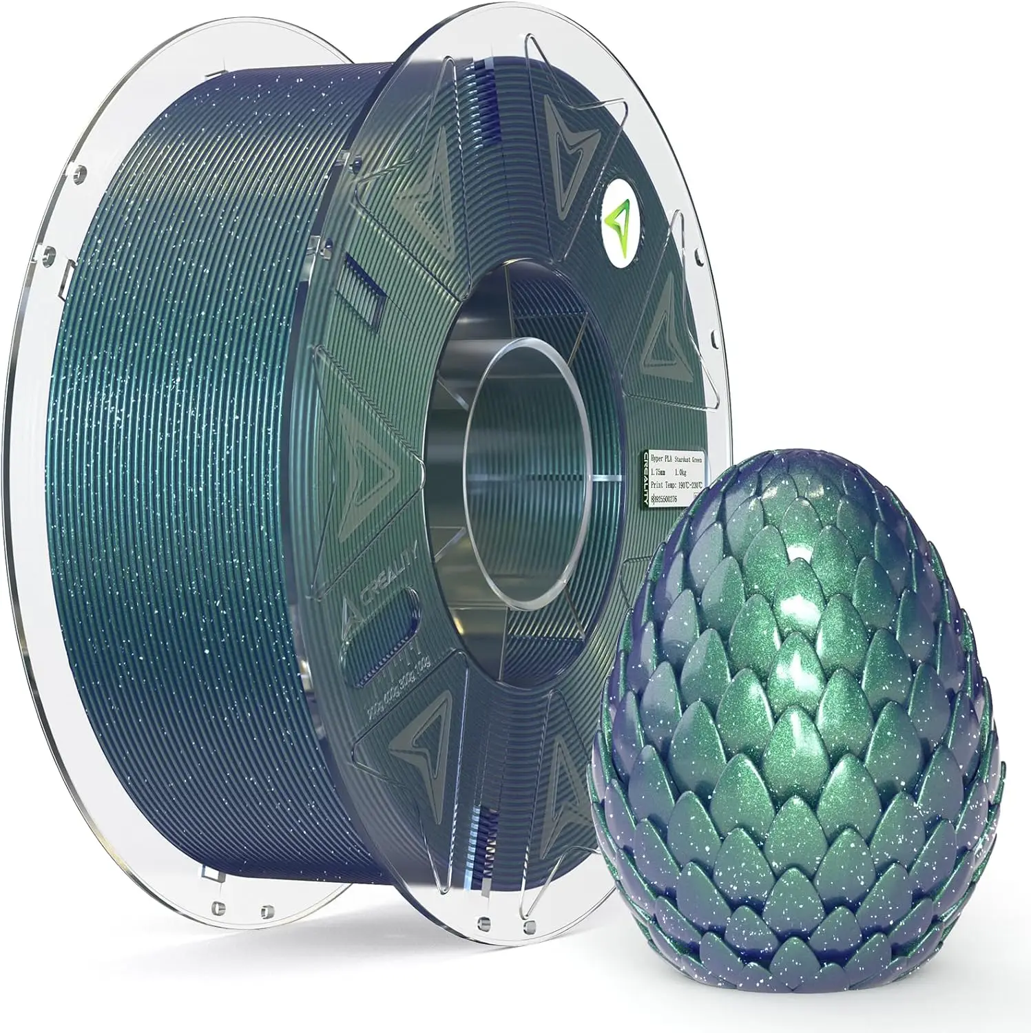 

Creality Hyper PLA Starry Galaxy 3D Printer Filament, Sparkle PLA 1.75mm, Shimmering High Speed RFID Smart Filament,