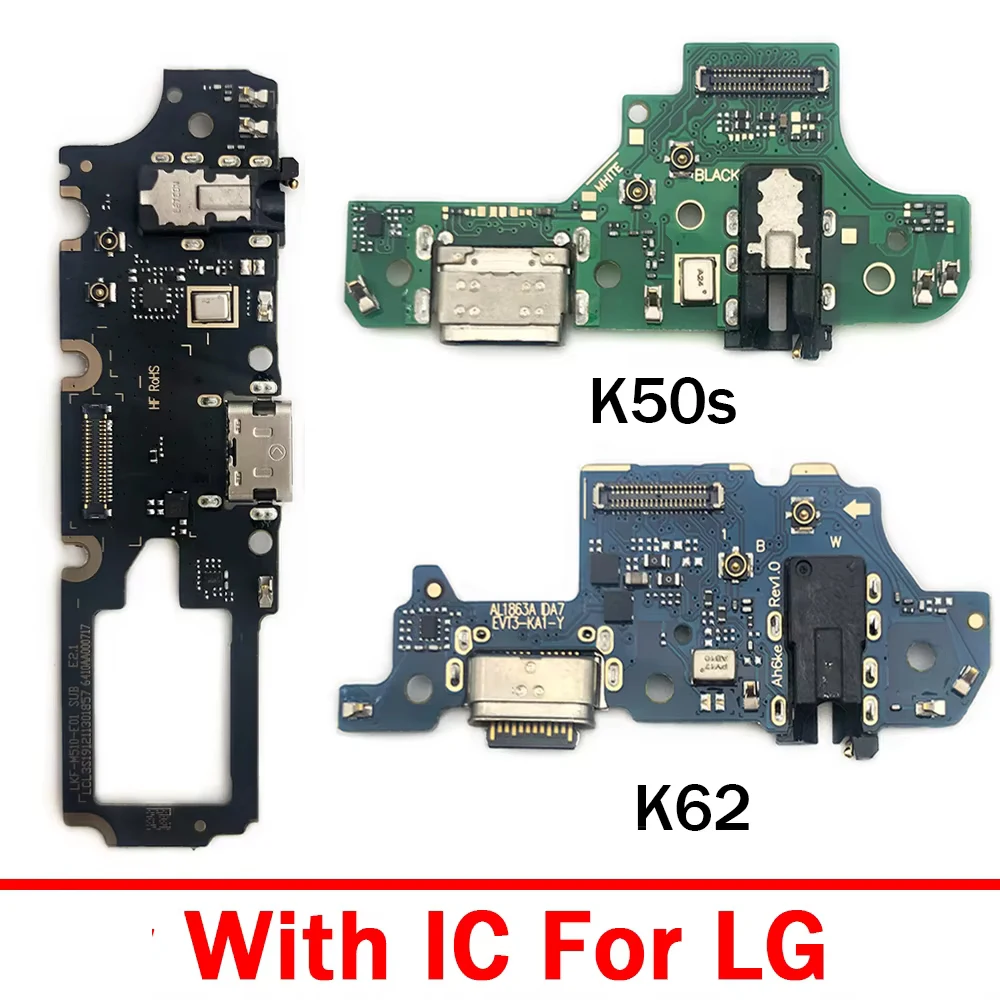 Fast Charger USB Dock Charging Dock Port Board With Mic Microphone Flex Cable For LG K8 Plus K22 K41S K42 K50S K51S K52 K61 K51