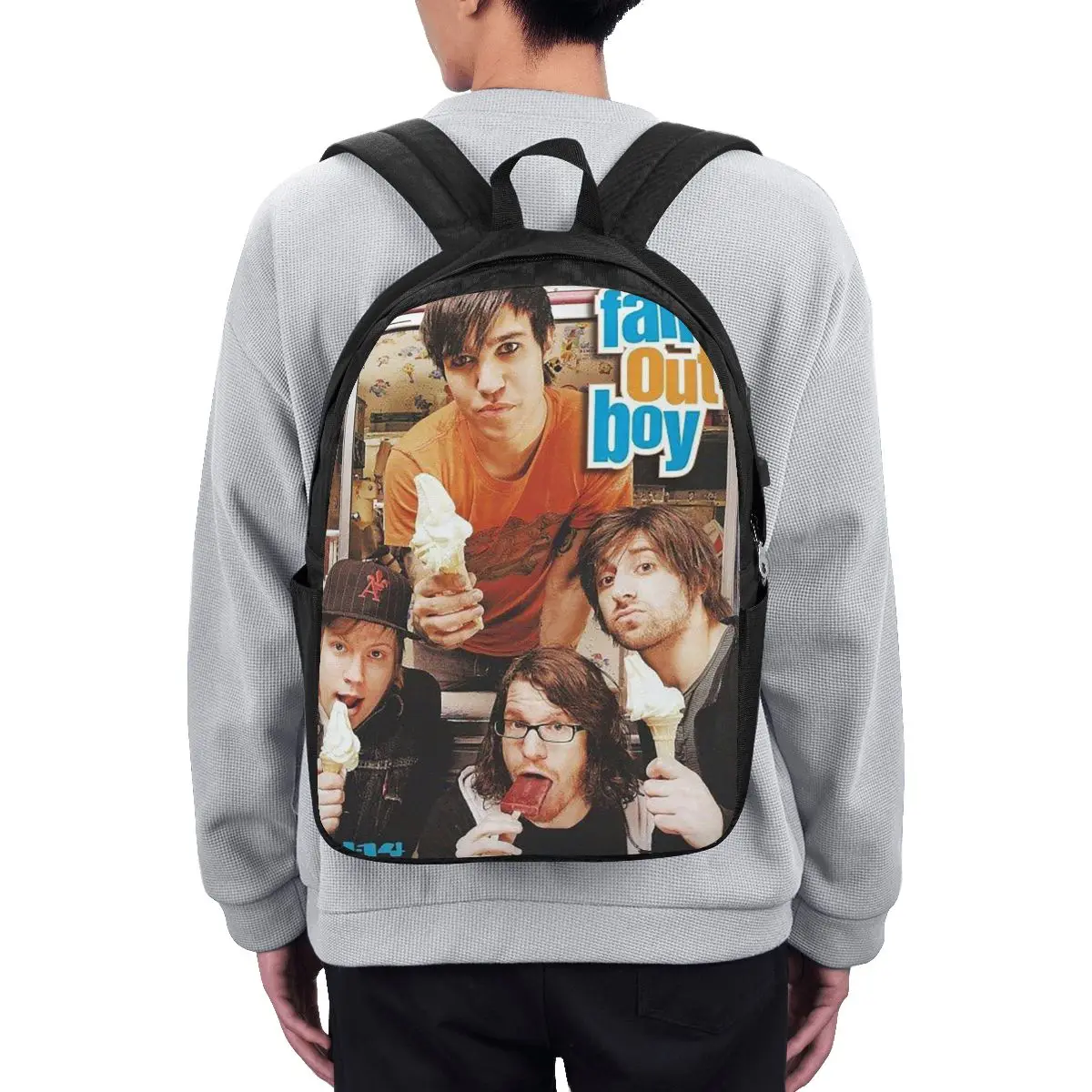 Fall Out Boy Backpack Travel Notebook Bag Computer College Student School Bag Laptop Shoulder Bags for Men Women