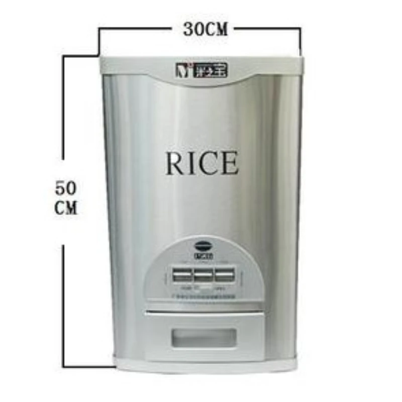 15kg20kg25kg30kg stainless steel rice storage device with moisture-proof and insect proof automatic rice barrel cabinet cylinder