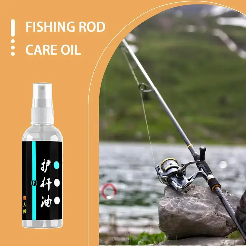 Fishing Pole Reel Oil Multi-Functional Rod Cleaner Fishing Reel & Rod Cleaner Lubricator Fish Pole Cleaner Uv Protection For