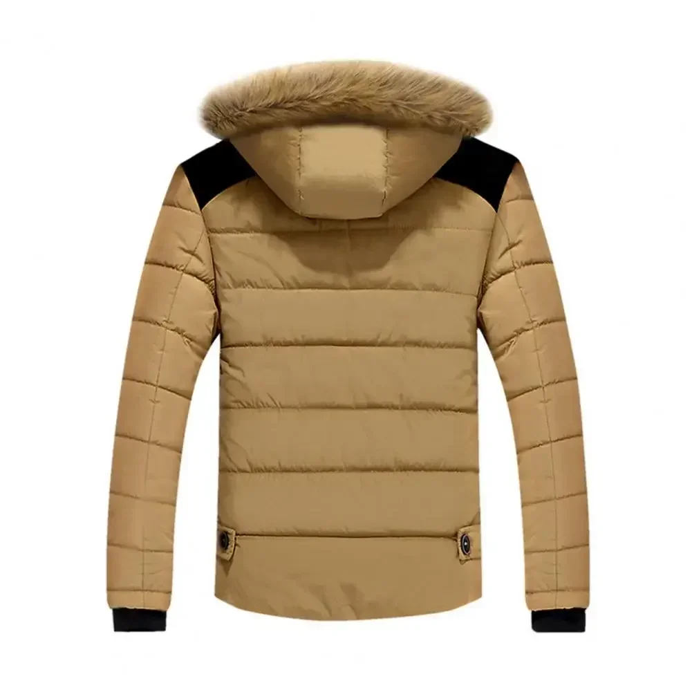 Homens novos parkas inverno para baixo casaco extra grosso com capuz acolchoado jaqueta destacável chapéu puffer moda jaqueta plus size