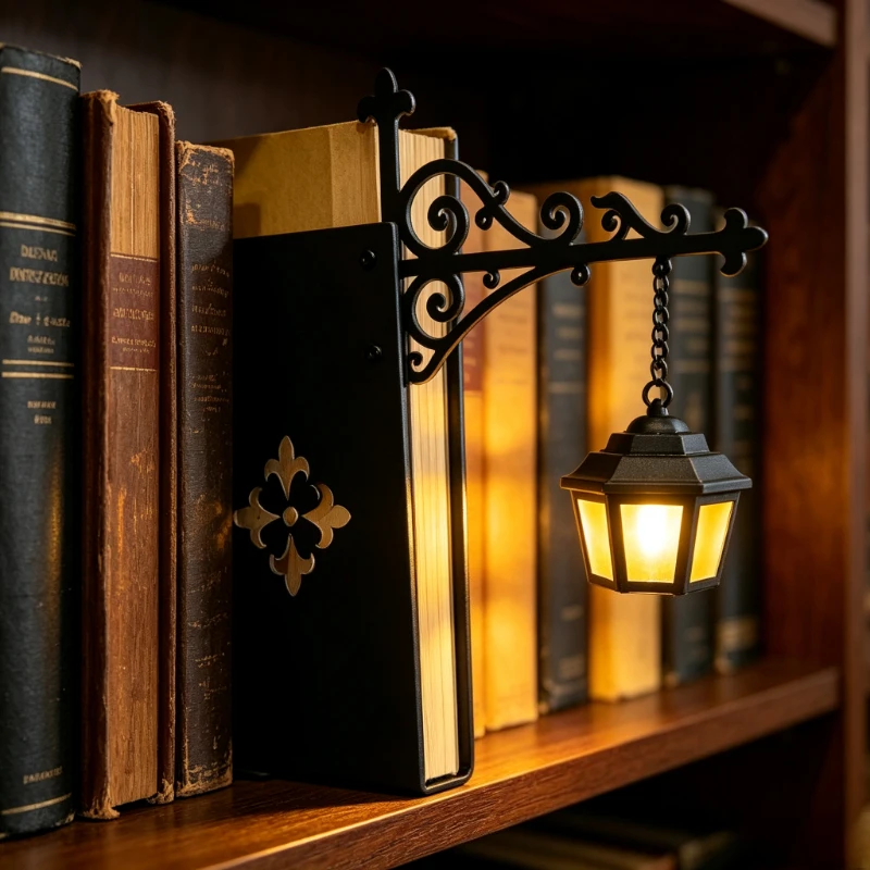 1pc Gothic Retro Wall Lamp Hanging Street Light Wall Decor Home Book Light Decorative Crafts
