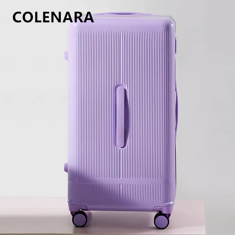 COLENARA حقيبة على عجلات 20 "24" 26 "28 بوصة سعة كبيرة حقيبة تروللي بعجلات PC الصعود صندوق الرجال النساء العالمي السفر الأمتعة